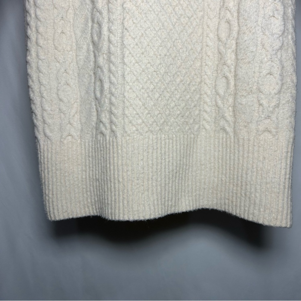 Women’s Crewneck Tunic Pullover Sweater- A New Day- Cream - Picture 4 of 7